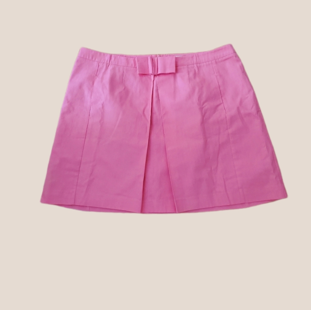 Boden Bow Grace Mini Skirt Pink Size 16R